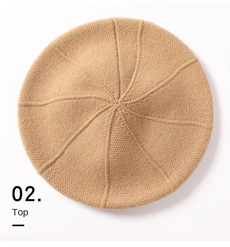 100% Australian Wool Knitted Beret