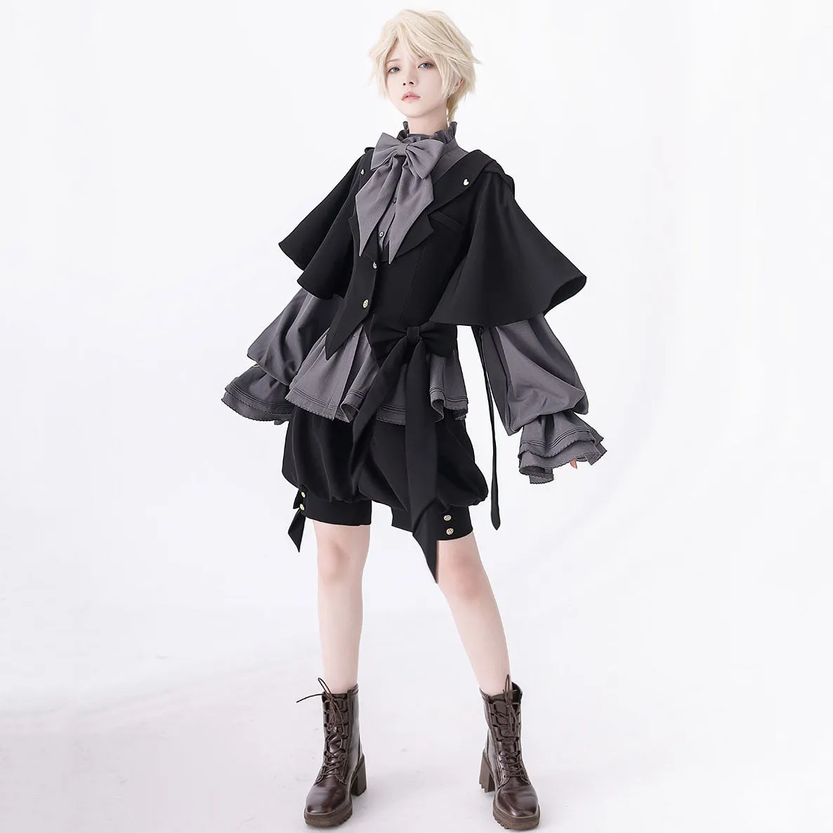 Black Fashion Ouji Fashion Shorts