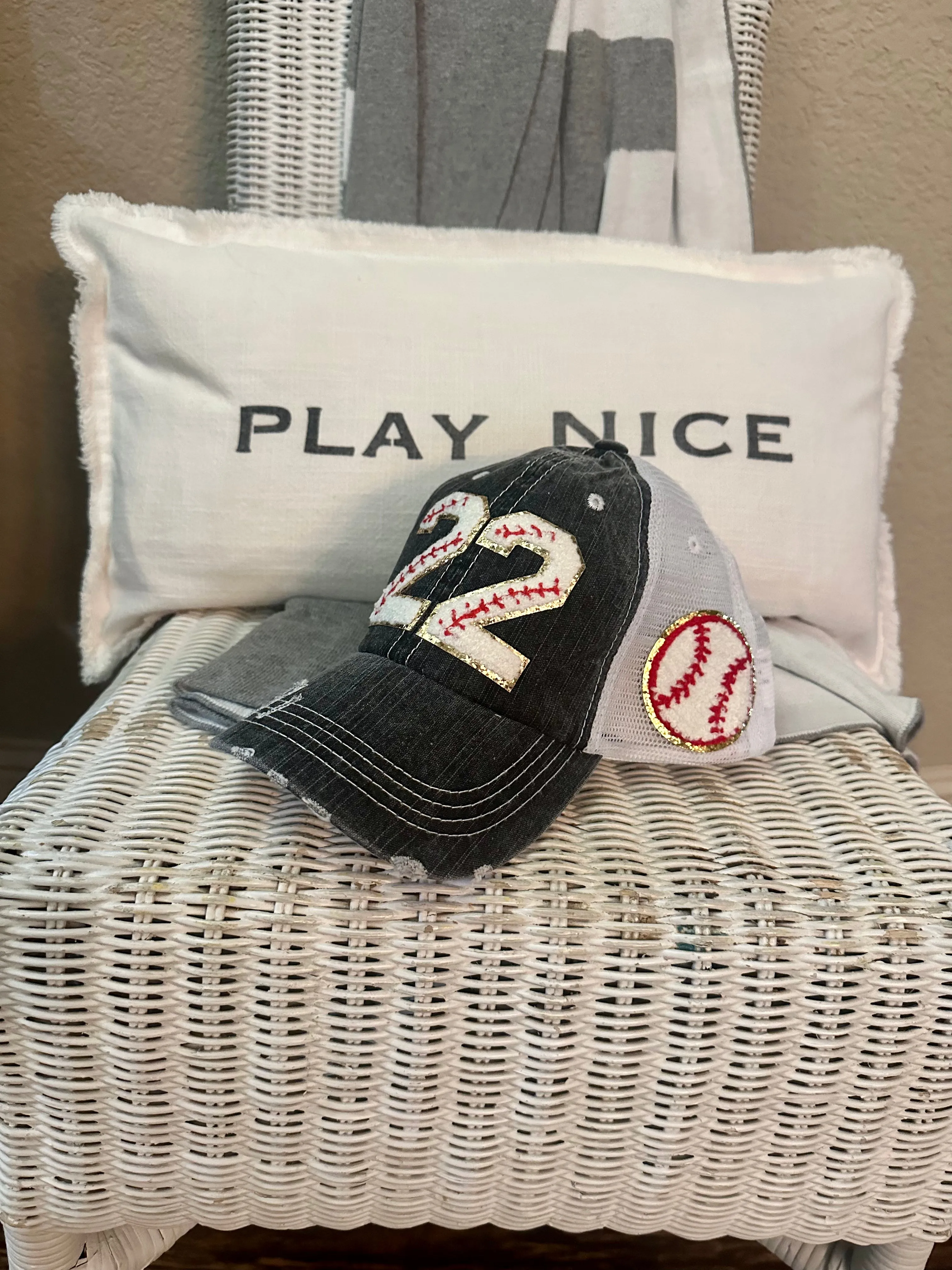 Chenille Patch Baseball Caps