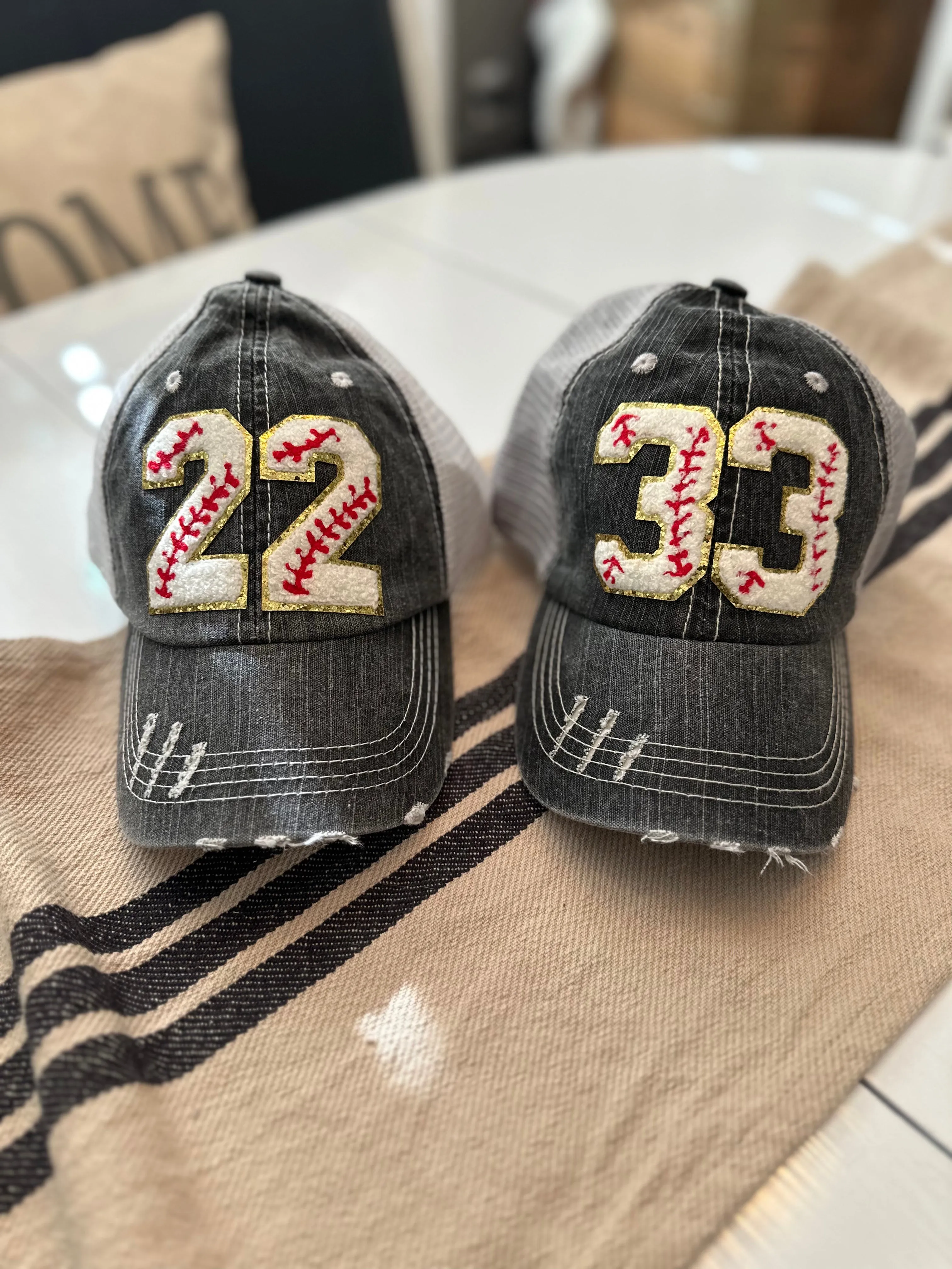 Chenille Patch Baseball Caps