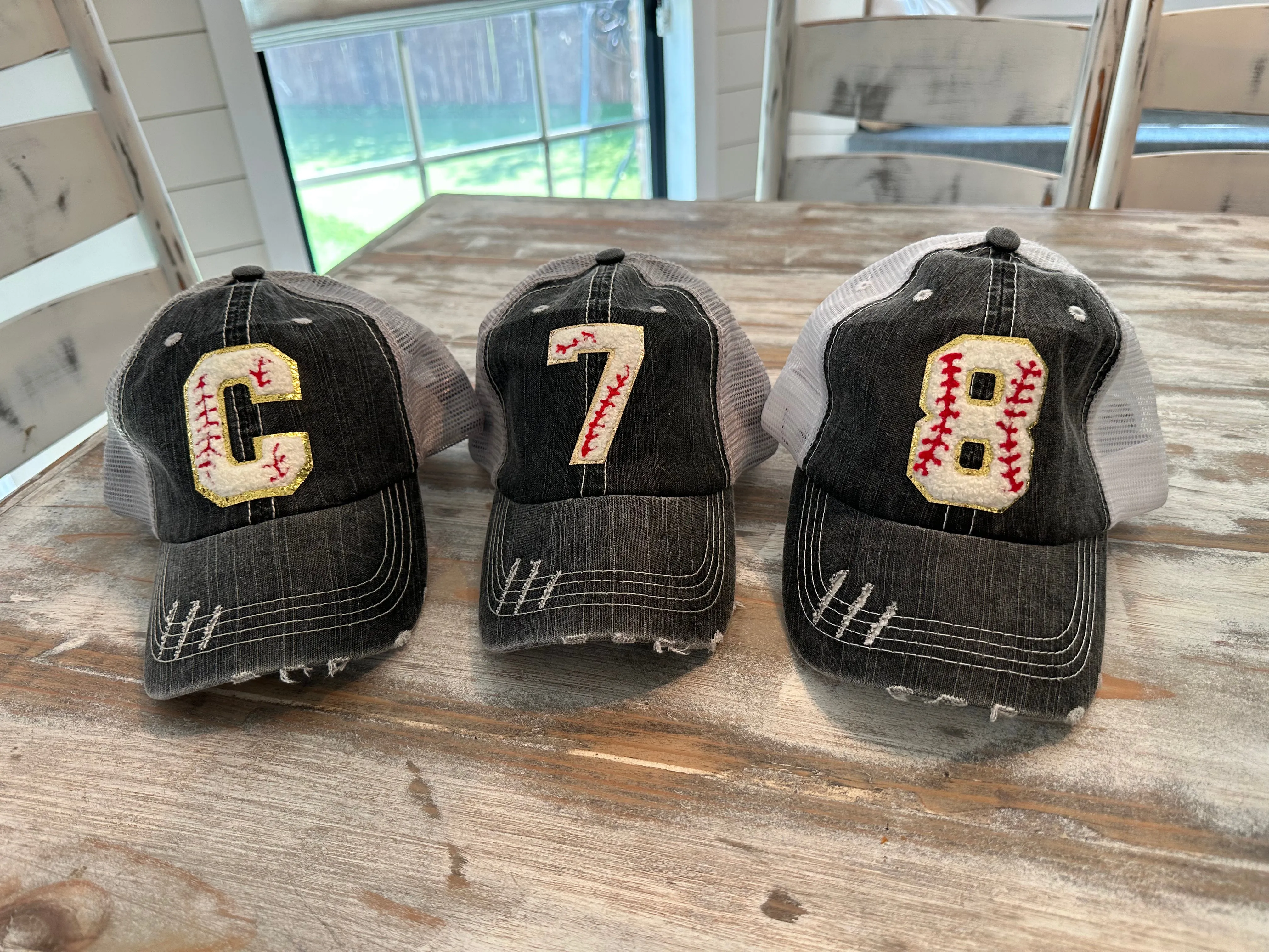 Chenille Patch Baseball Caps