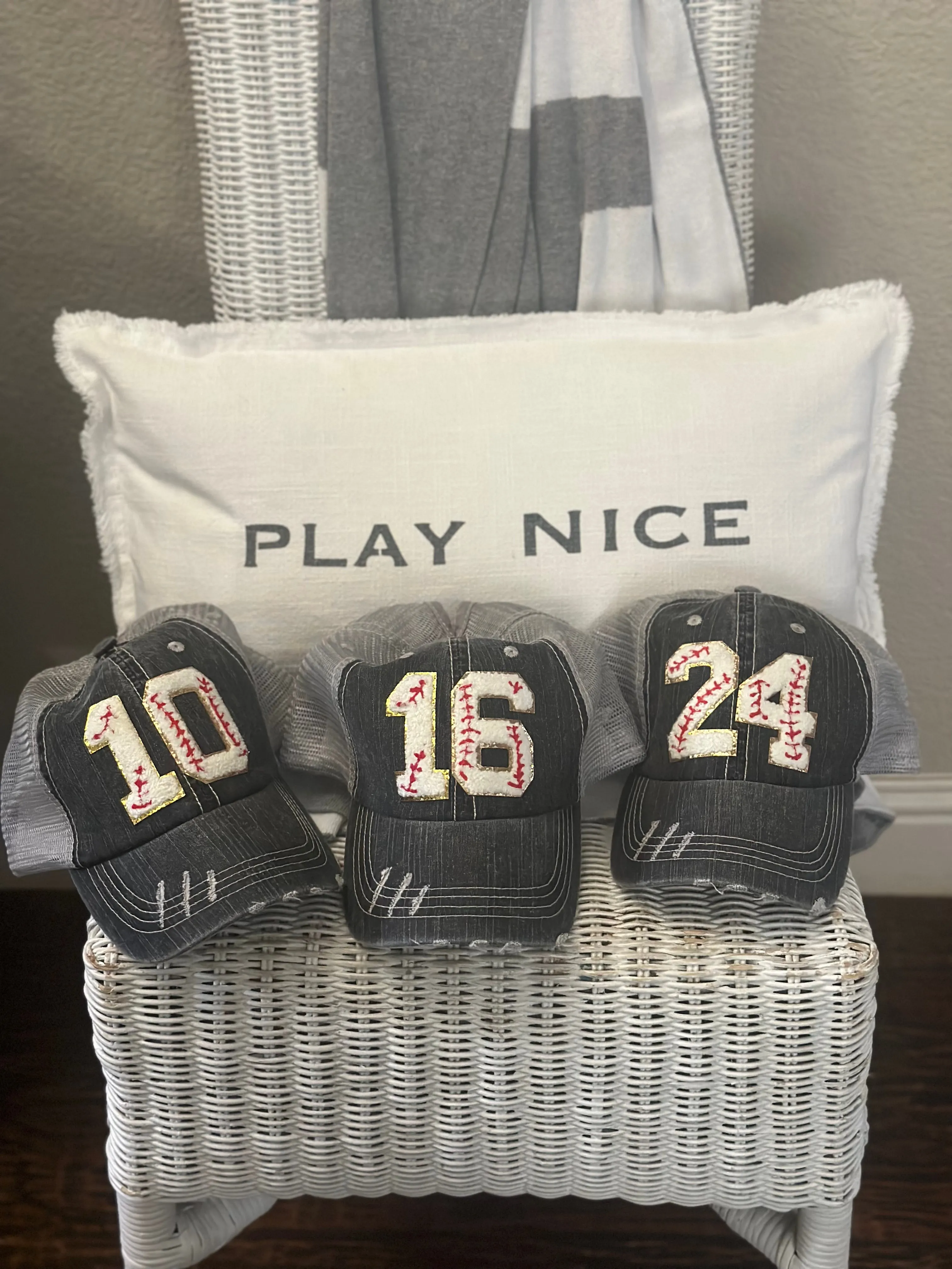 Chenille Patch Baseball Caps