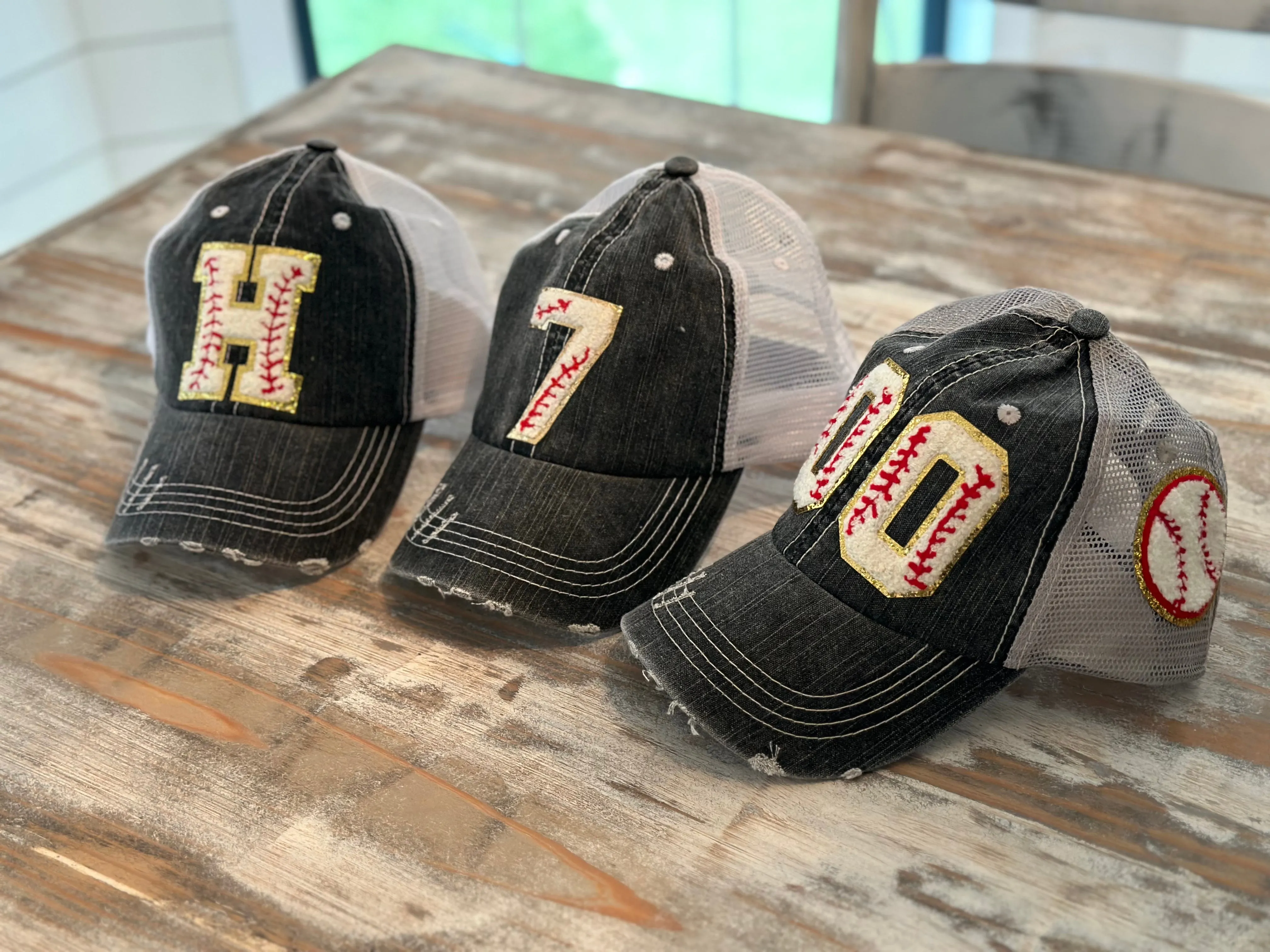 Chenille Patch Baseball Caps