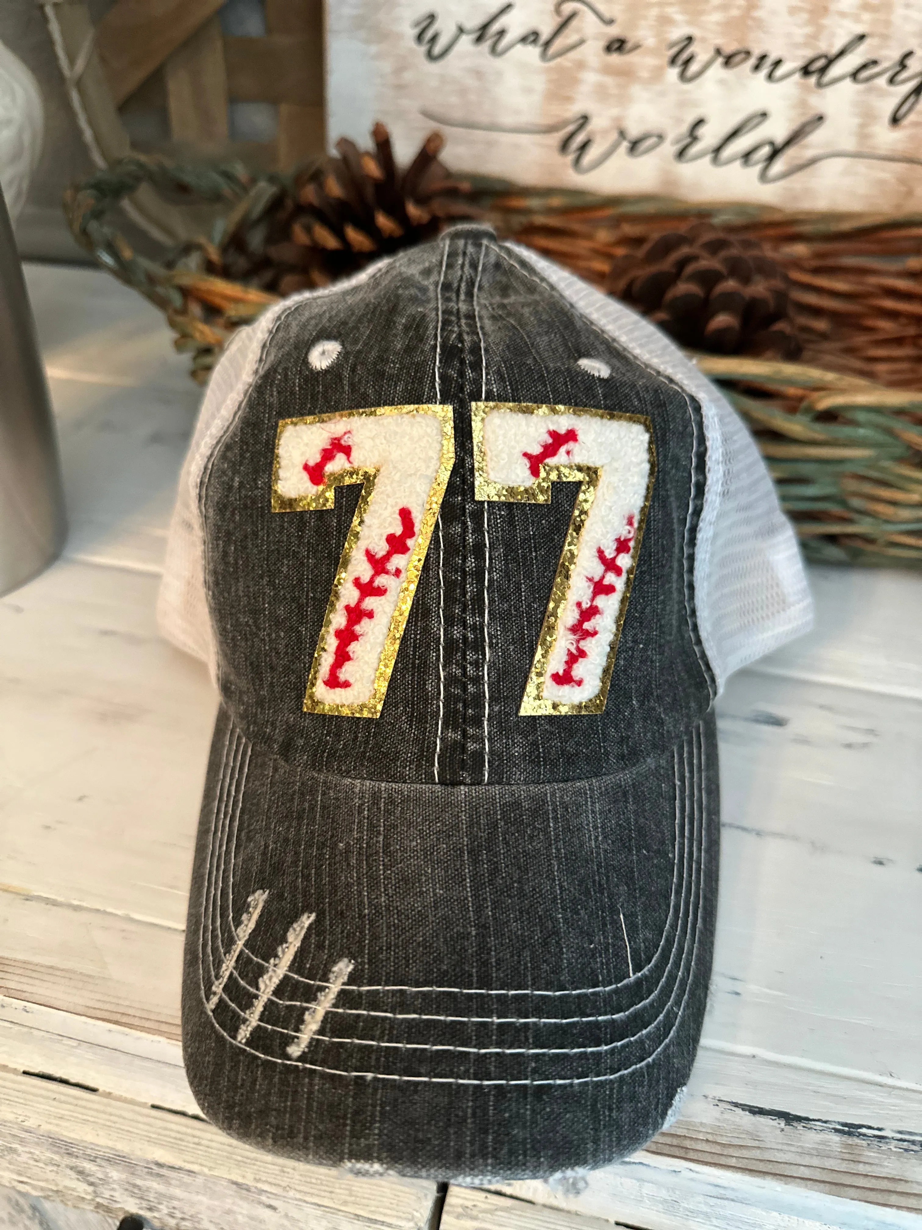 Chenille Patch Baseball Caps