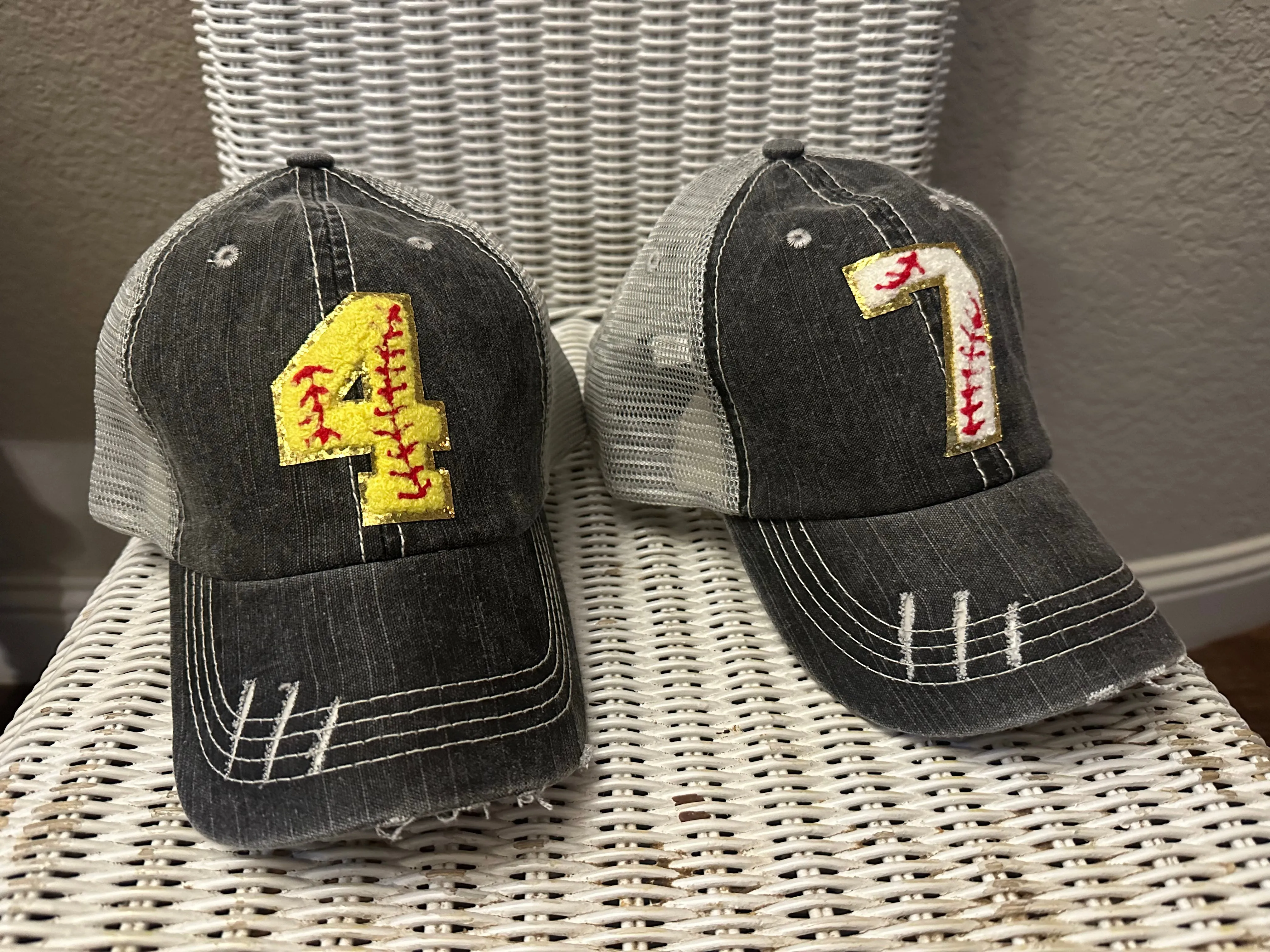 Chenille Patch Baseball Caps