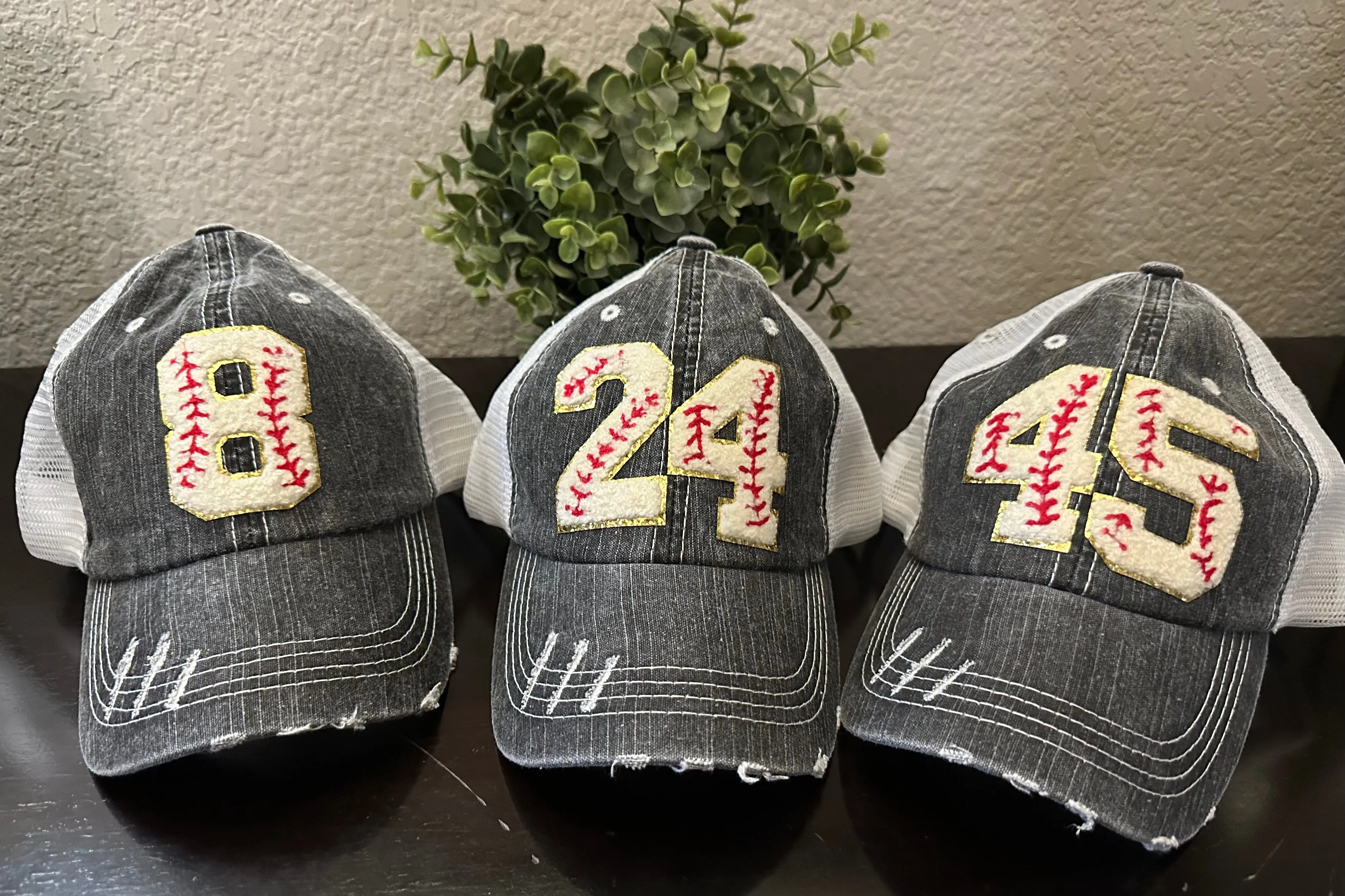Chenille Patch Baseball Caps