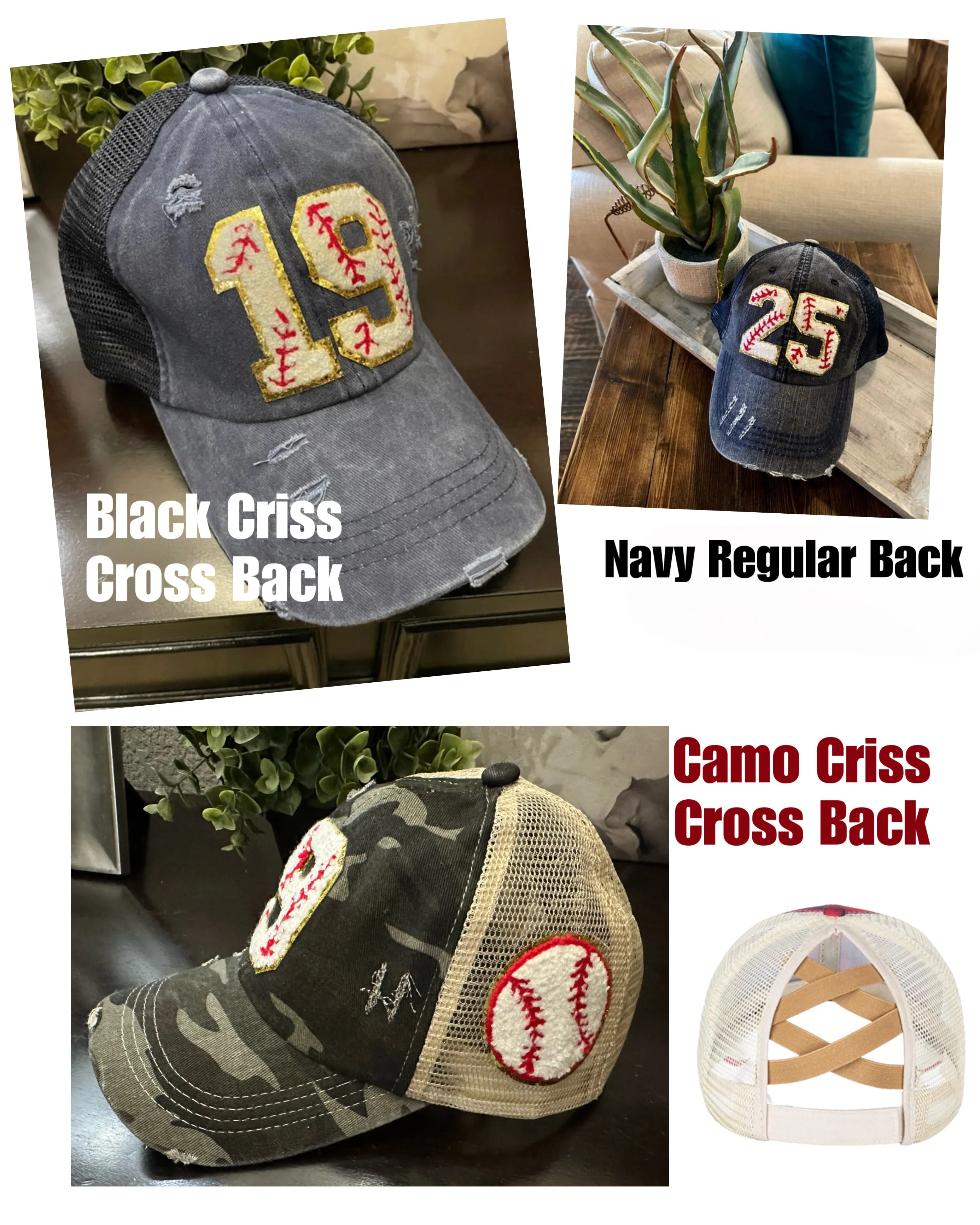 Chenille Patch Baseball Caps
