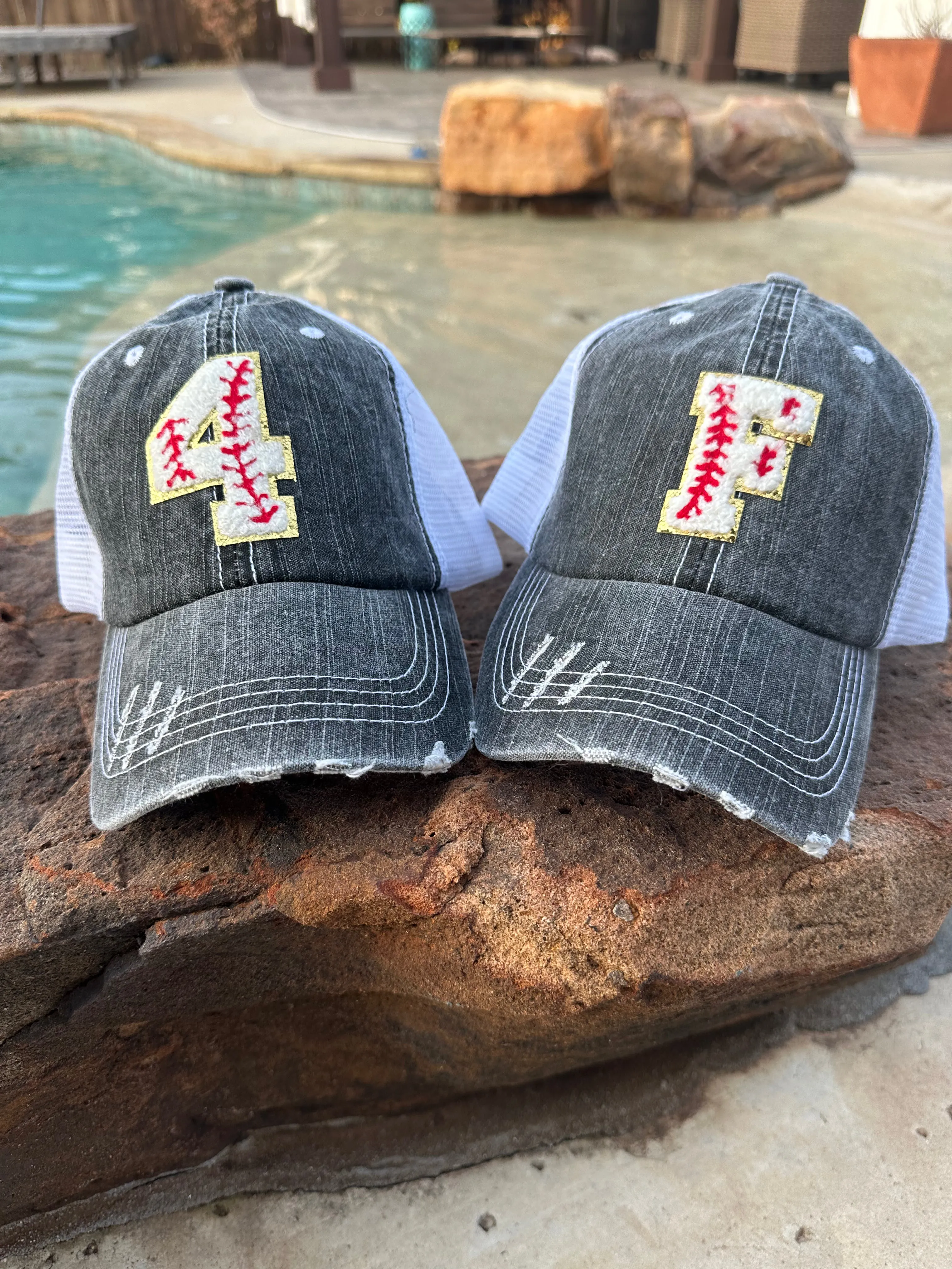 Chenille Patch Baseball Caps