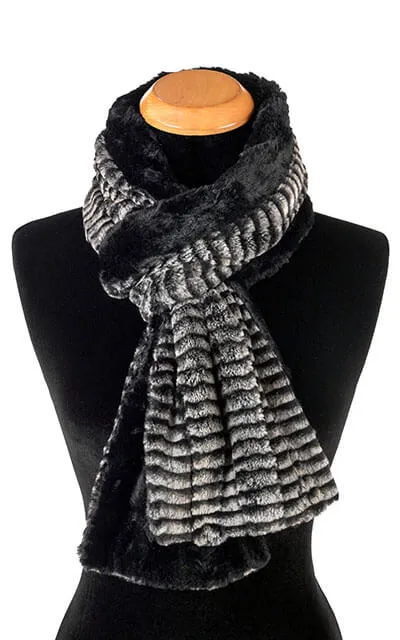 Classic Scarf - Two-Tone, Luxury Faux Fur in 8mm