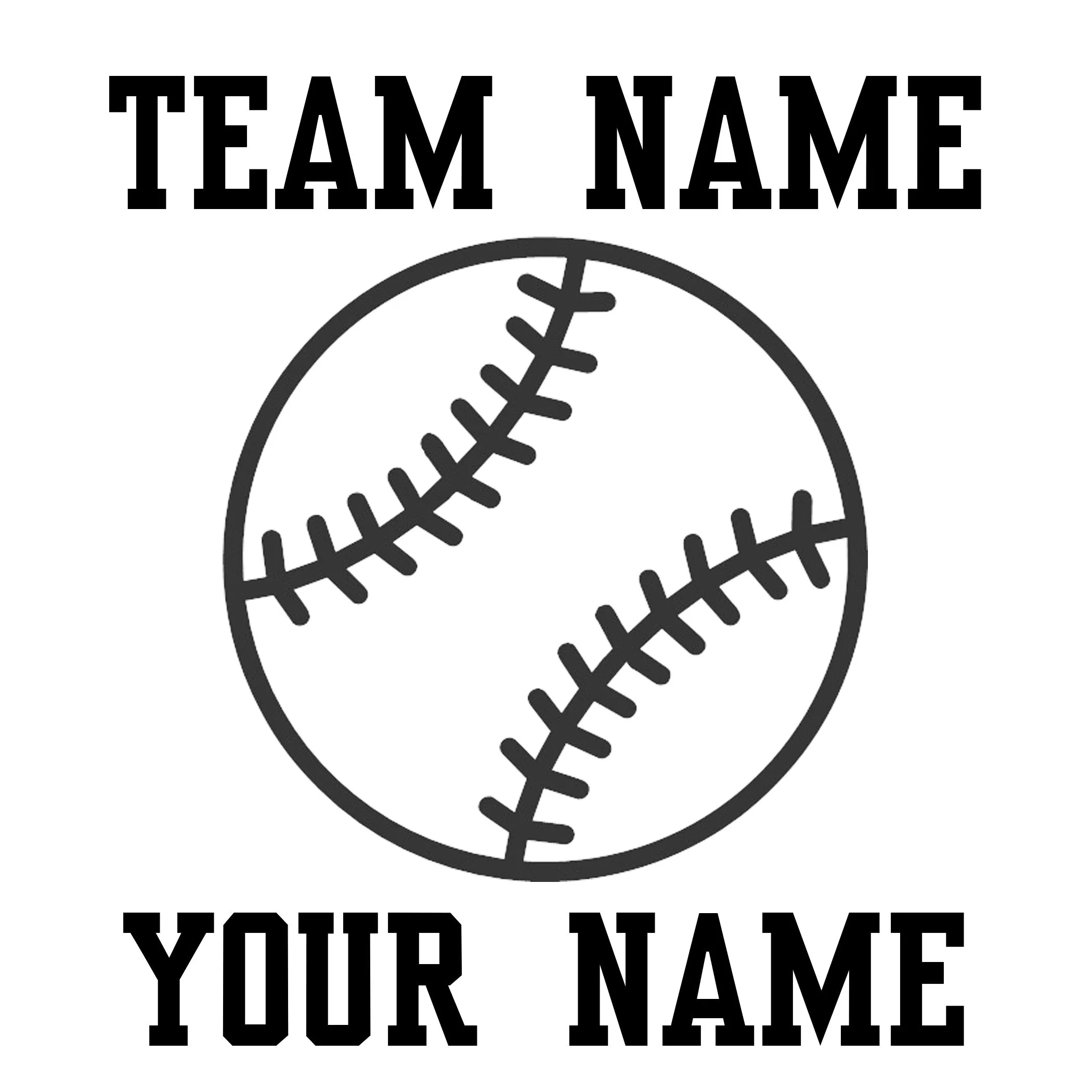 Custom Baseball Softball Fastpitch Car Window Decal