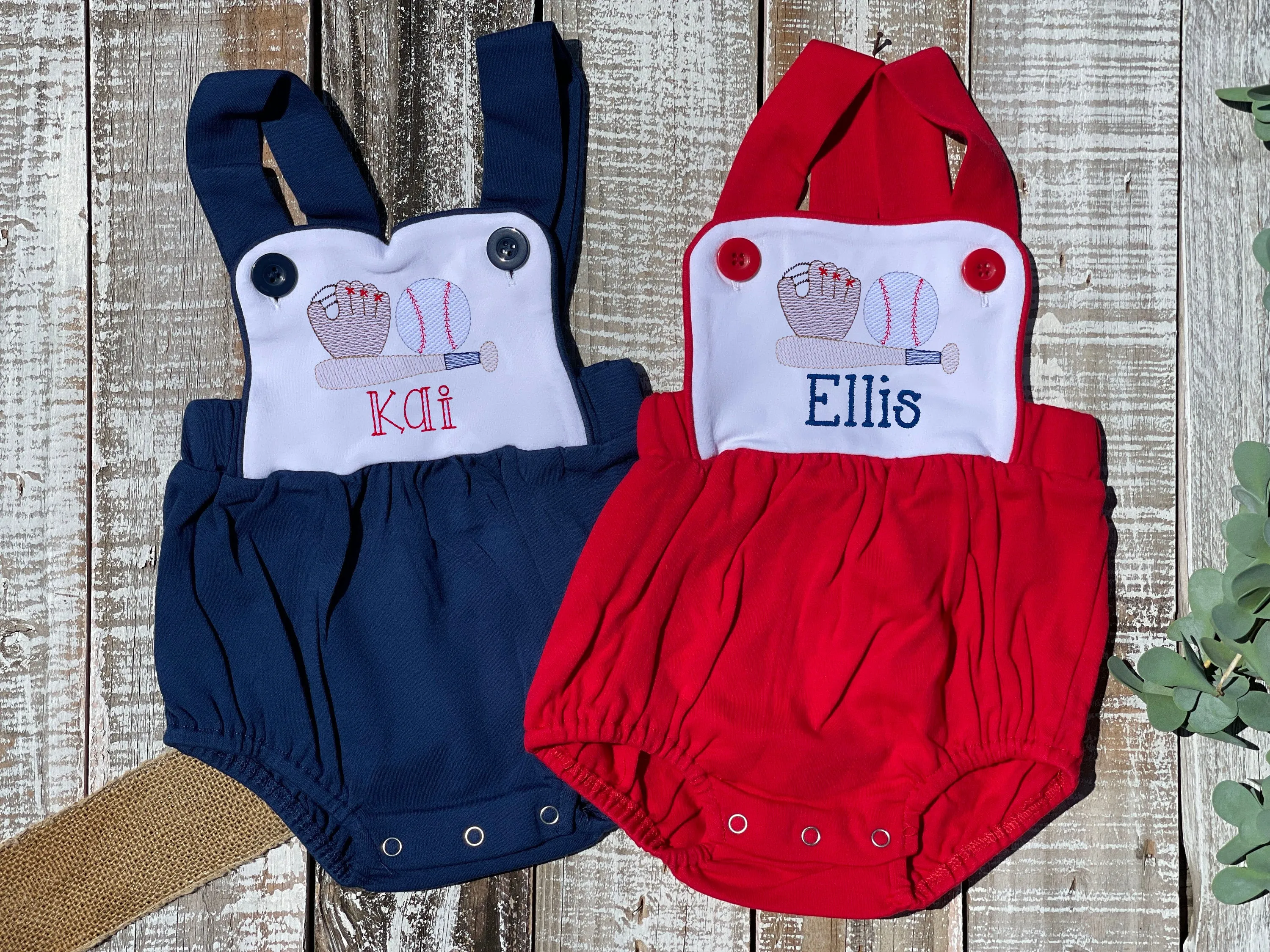 Custom Embroidered, Monogrammed, Personalized Baseball Trio Sketch Color Block Bubble