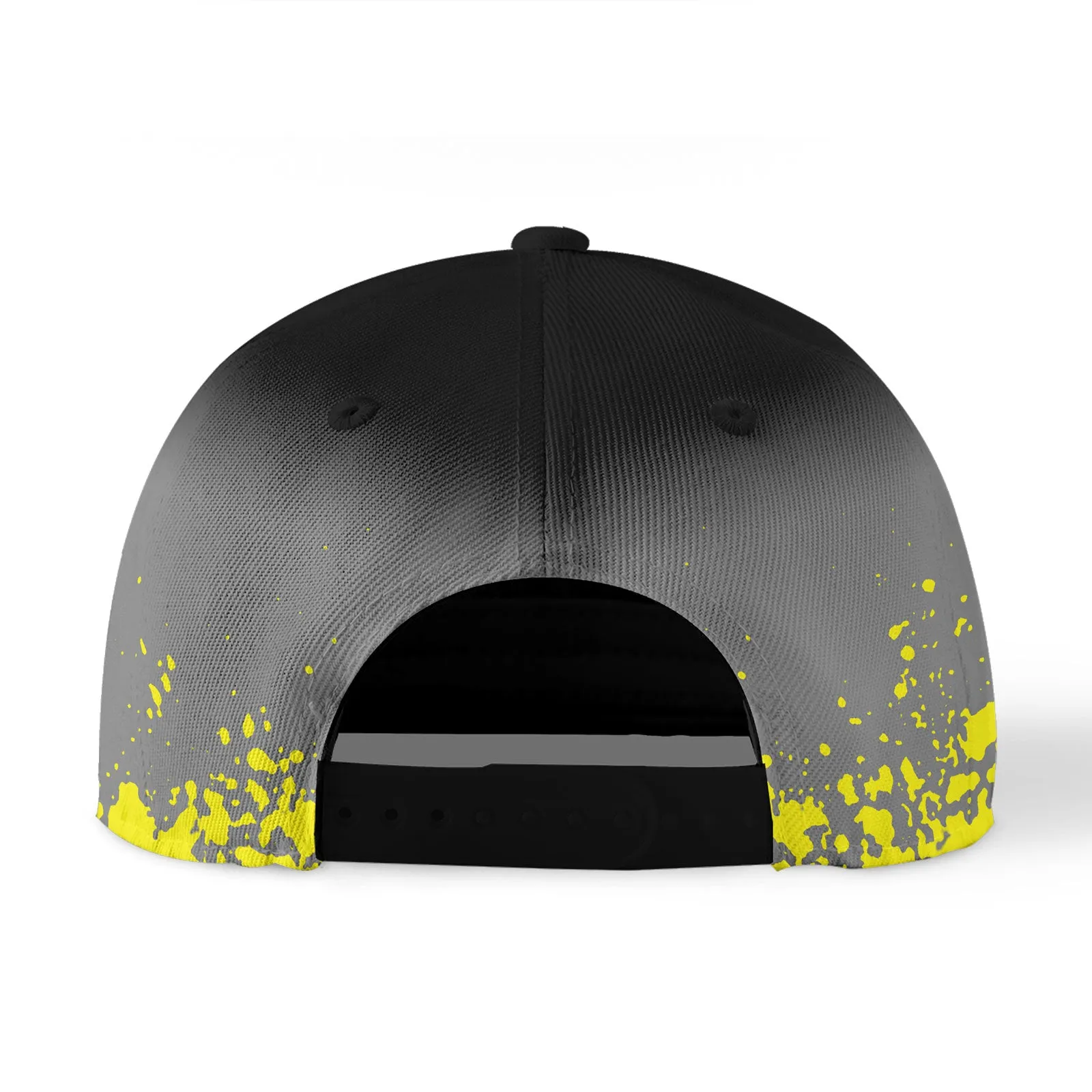Custom Gray Yellow Hat Sport Design Cap Stitched Adjustable Personalized YW061-D020231-9