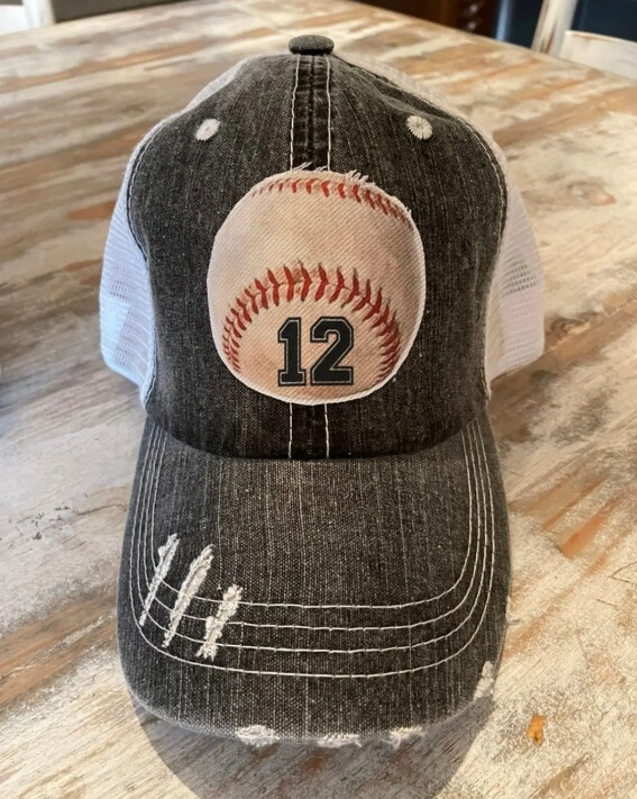 Custom NUMBER Baseball & Softball Caps