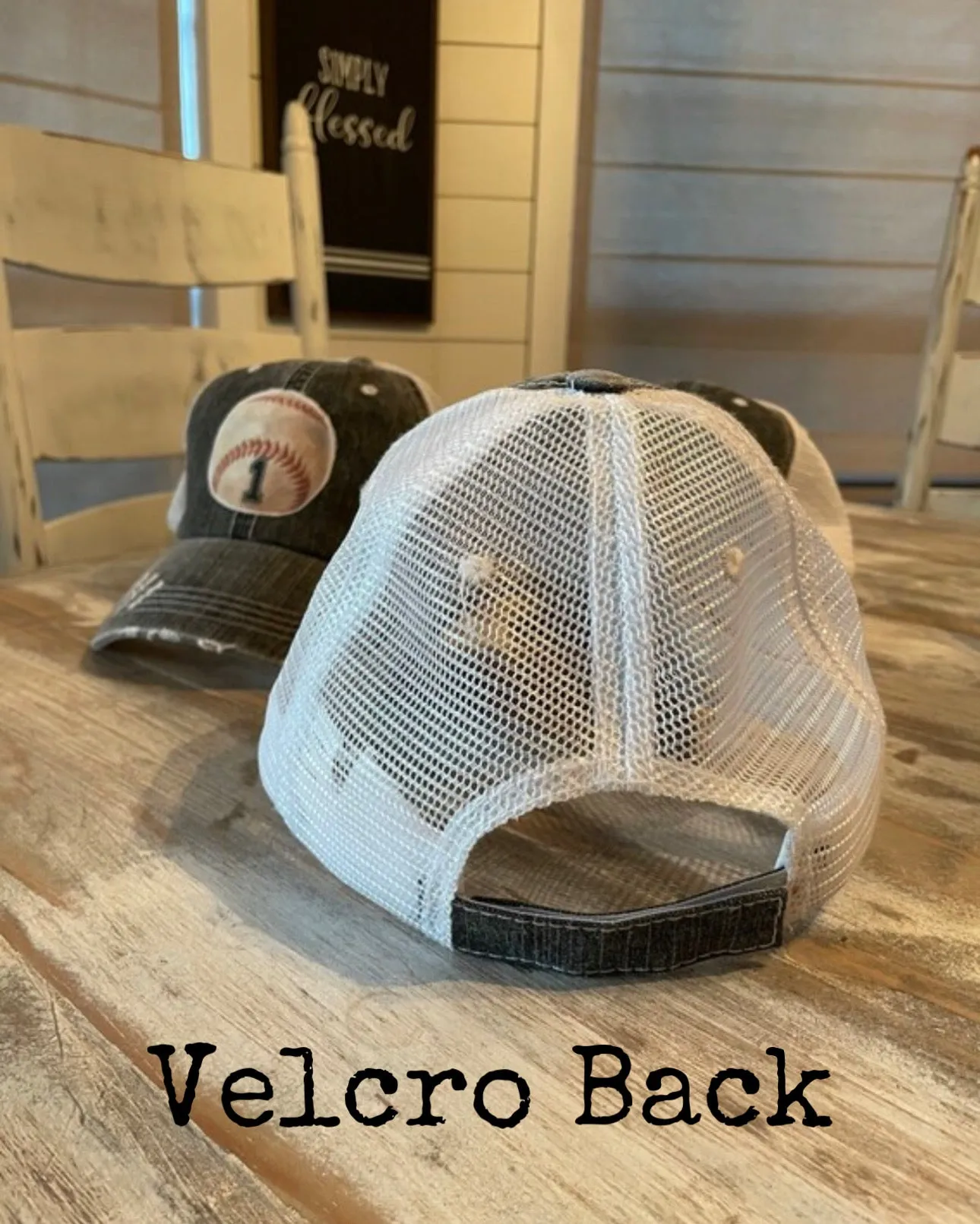 Custom NUMBER Baseball & Softball Caps