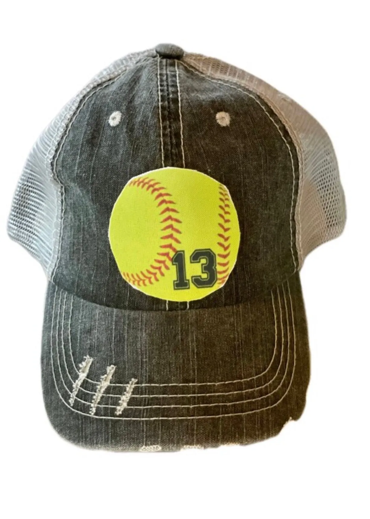 Custom NUMBER Baseball & Softball Caps