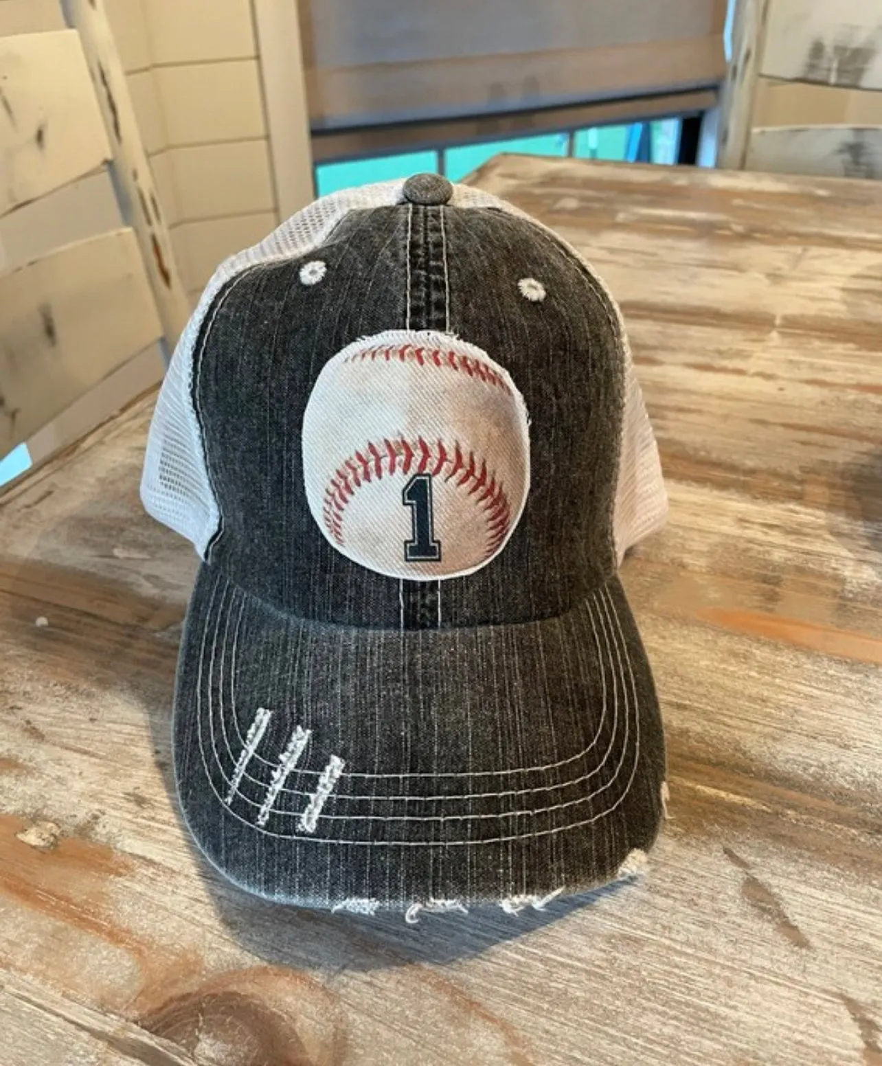 Custom NUMBER Baseball & Softball Caps