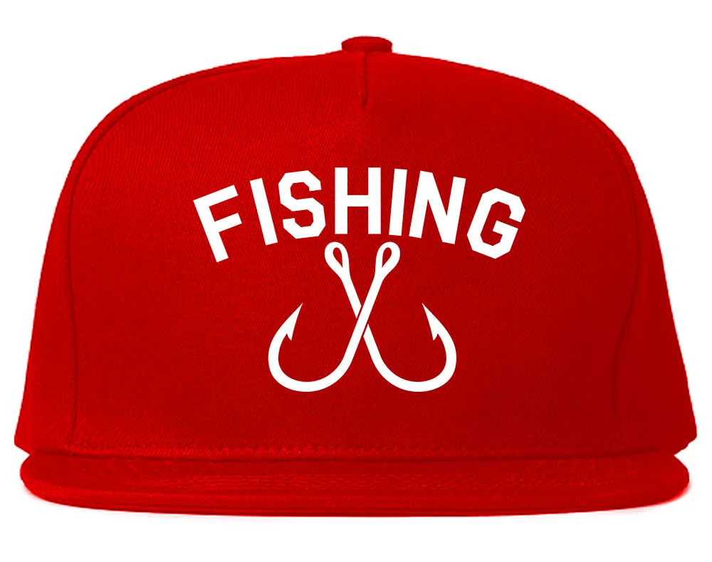 Fishing Hook Logo Mens Snapback Hat