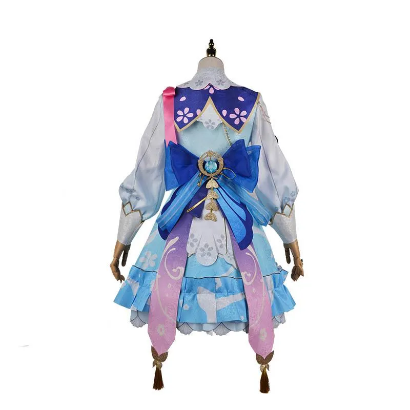 Game Genshin Impact Ayaka Kamisato Springbloom Missive Cosplay Costume