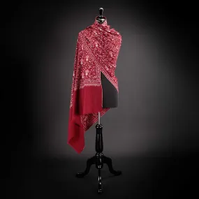 Ganderbal Hand Embroidered Pashmina Sozni Tilla