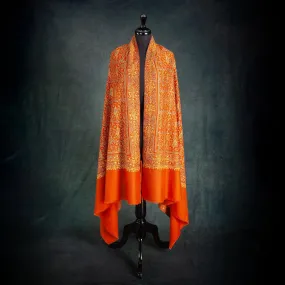 Hand Embroidered Eco-Toosh Roopwati Shawl 'Hanuman'