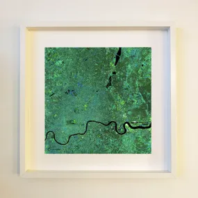 London Scarf Framed