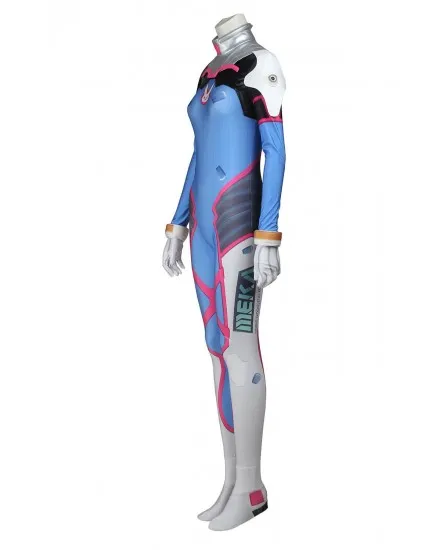 Overwatch Cosplay DVA Cute Jumpsuit with Various Accessories Full Set