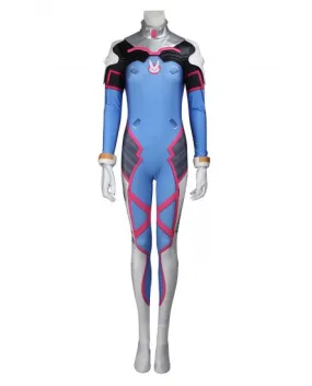 Overwatch Cosplay DVA Cute Jumpsuit with Various Accessories Full Set