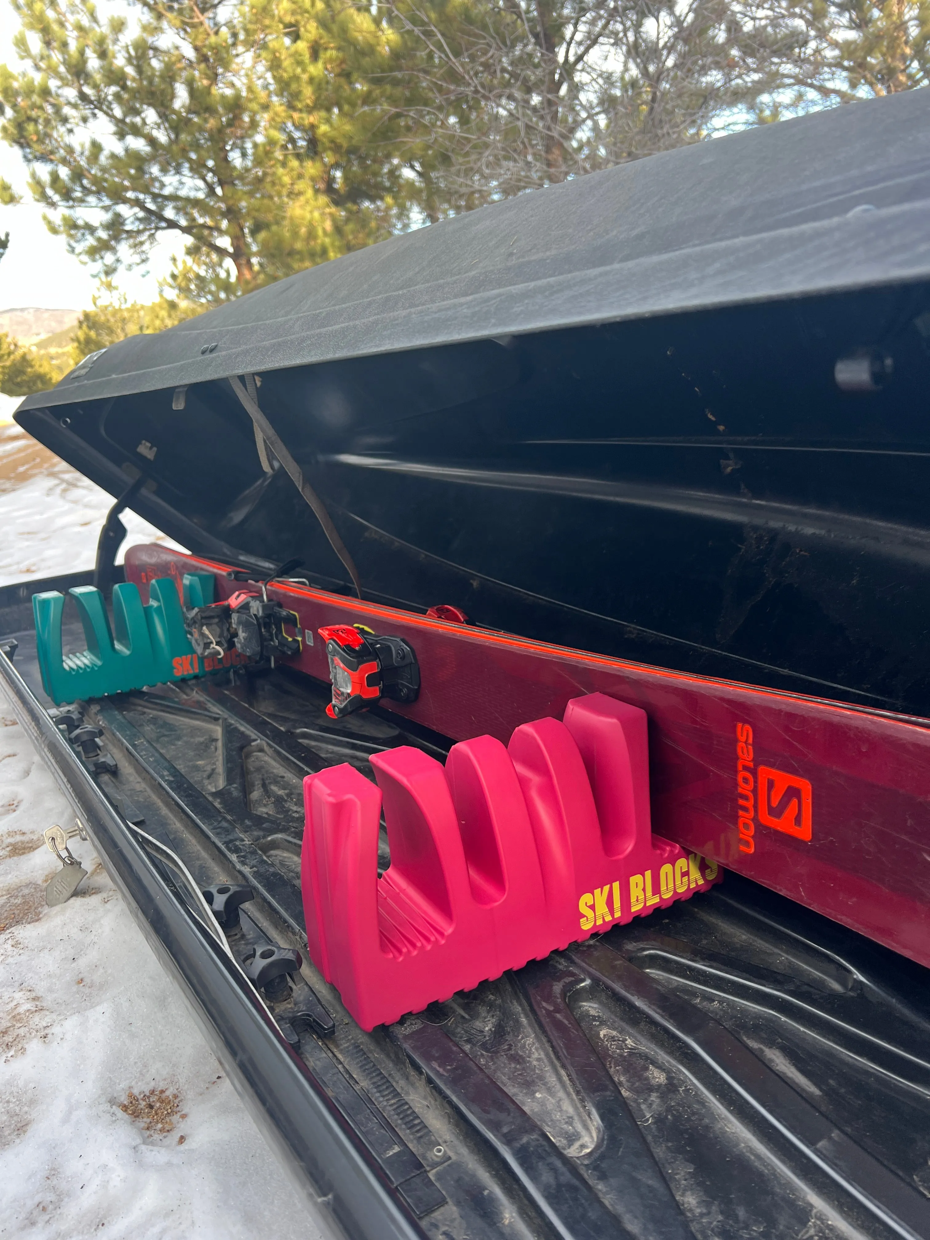 Pair Of SKI BLOCKS Magnetic