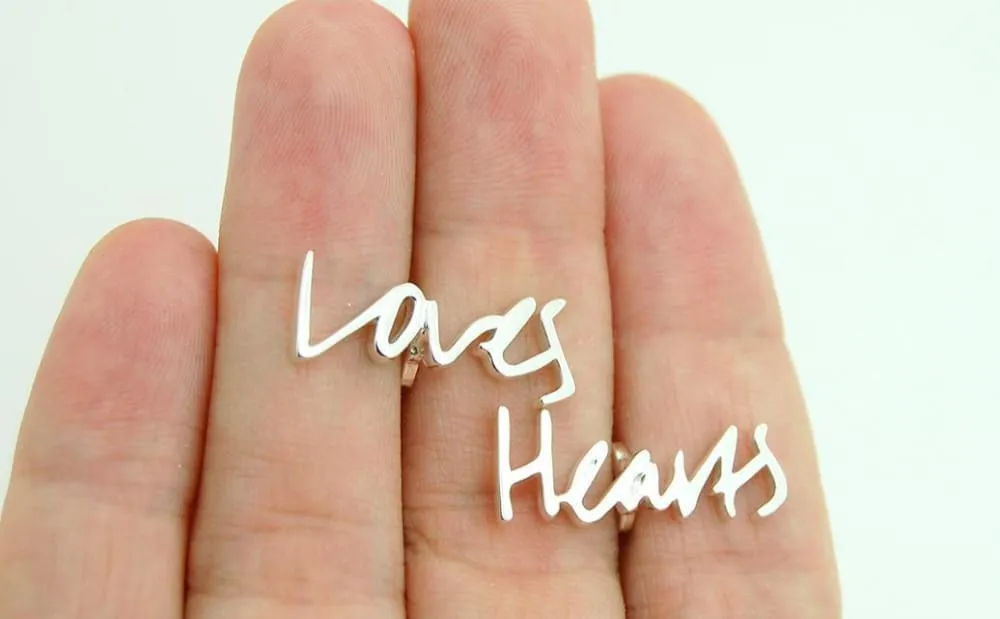 Personalized Cufflinks with Handwriting, custom sterling silver or solid gold