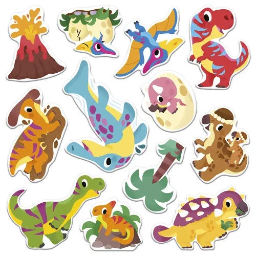 Repositionable Thick Stickers - Dinosaur