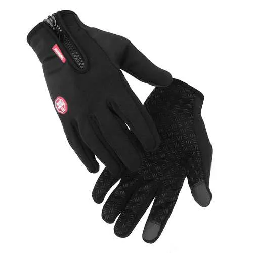 Screen Touch Bike Gloves Spring Autumn Keep Warm Moto Gloves Full Finger Motorbike Unisex