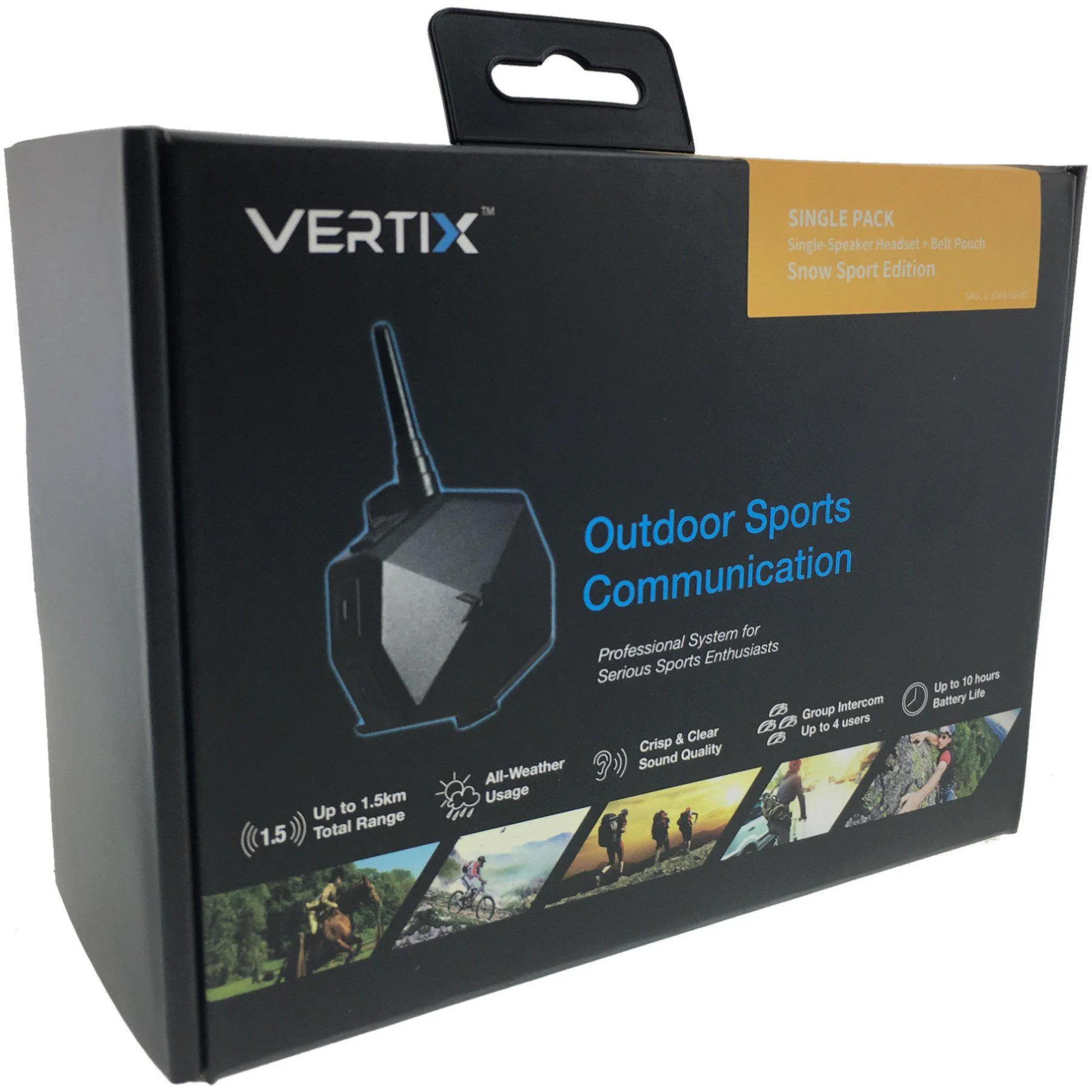 SPORTIVO Snow - Skier without helmet (SP Series) : Ski Intercom for Communication