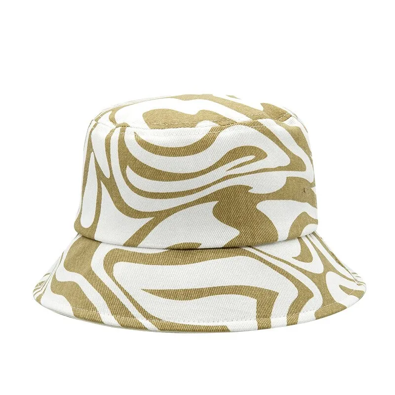 Summer Letter Print Cotton Bucket Hats for Women Men Outdoor Sun Protection Fisherman Cap Hip Hop Lady Fashion Panama Hat