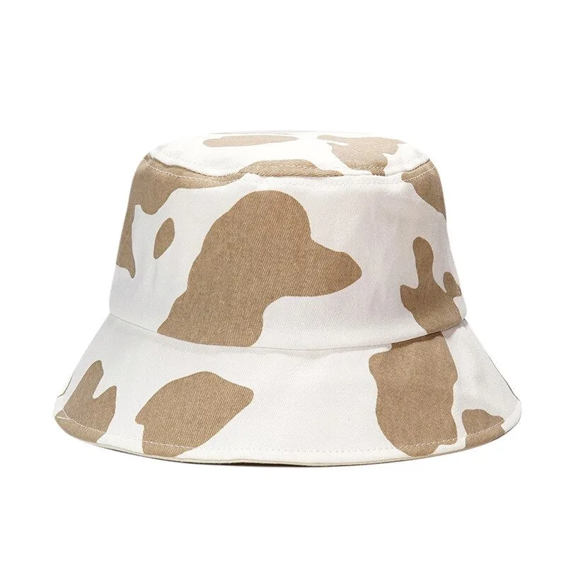 Summer Letter Print Cotton Bucket Hats for Women Men Outdoor Sun Protection Fisherman Cap Hip Hop Lady Fashion Panama Hat