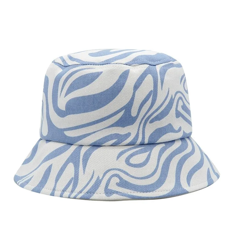 Summer Letter Print Cotton Bucket Hats for Women Men Outdoor Sun Protection Fisherman Cap Hip Hop Lady Fashion Panama Hat