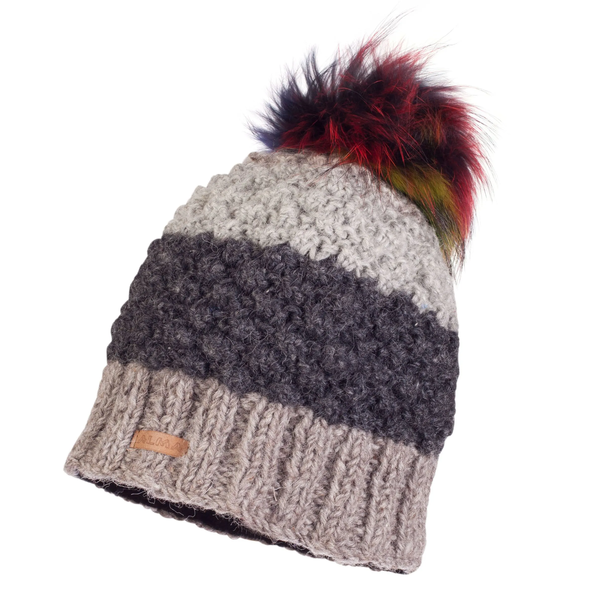 Tie Dye Raccoon Pompom Hat