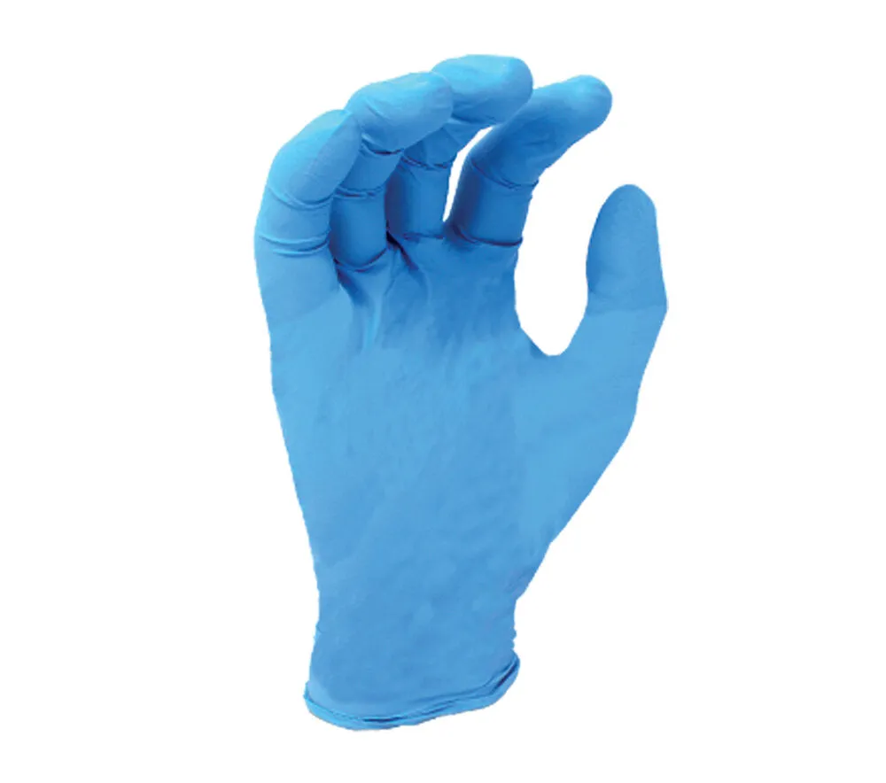 (TSK5003) 4 mil Blue Nitrile Disposable, 9 1/2" length, Powder-Free, textured finish, 100 gloves per dispenser