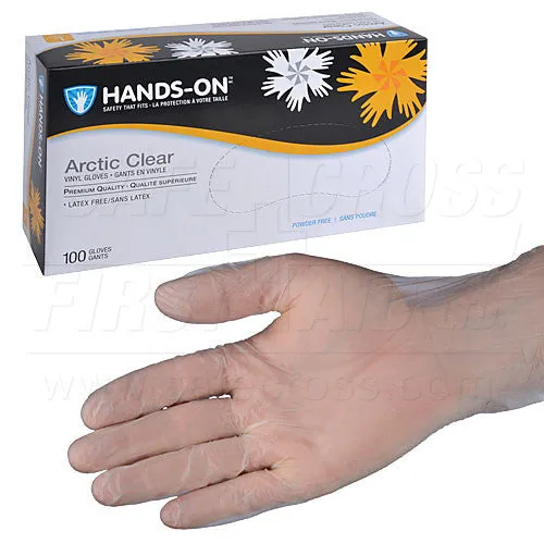 VINYL MEDICAL EXAMINATION GLOVES - LARGE 100/BOX