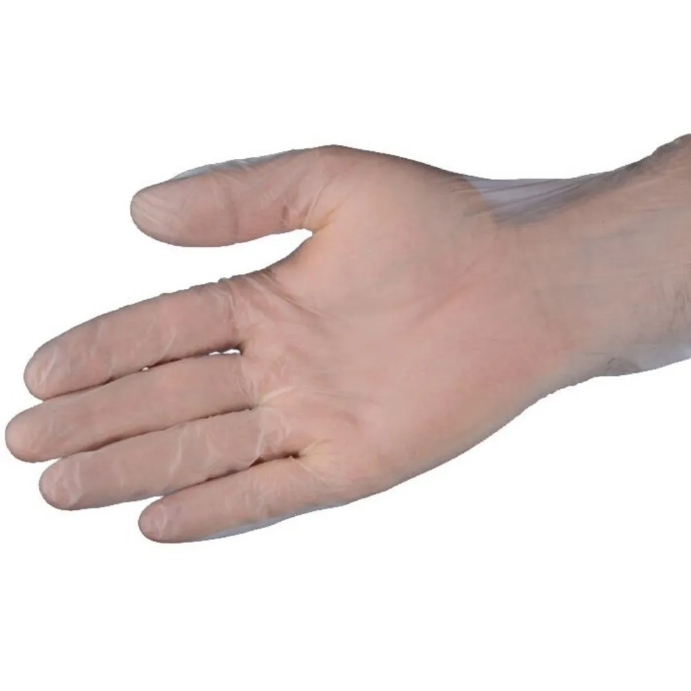 VINYL MEDICAL EXAMINATION GLOVES - LARGE 100/BOX