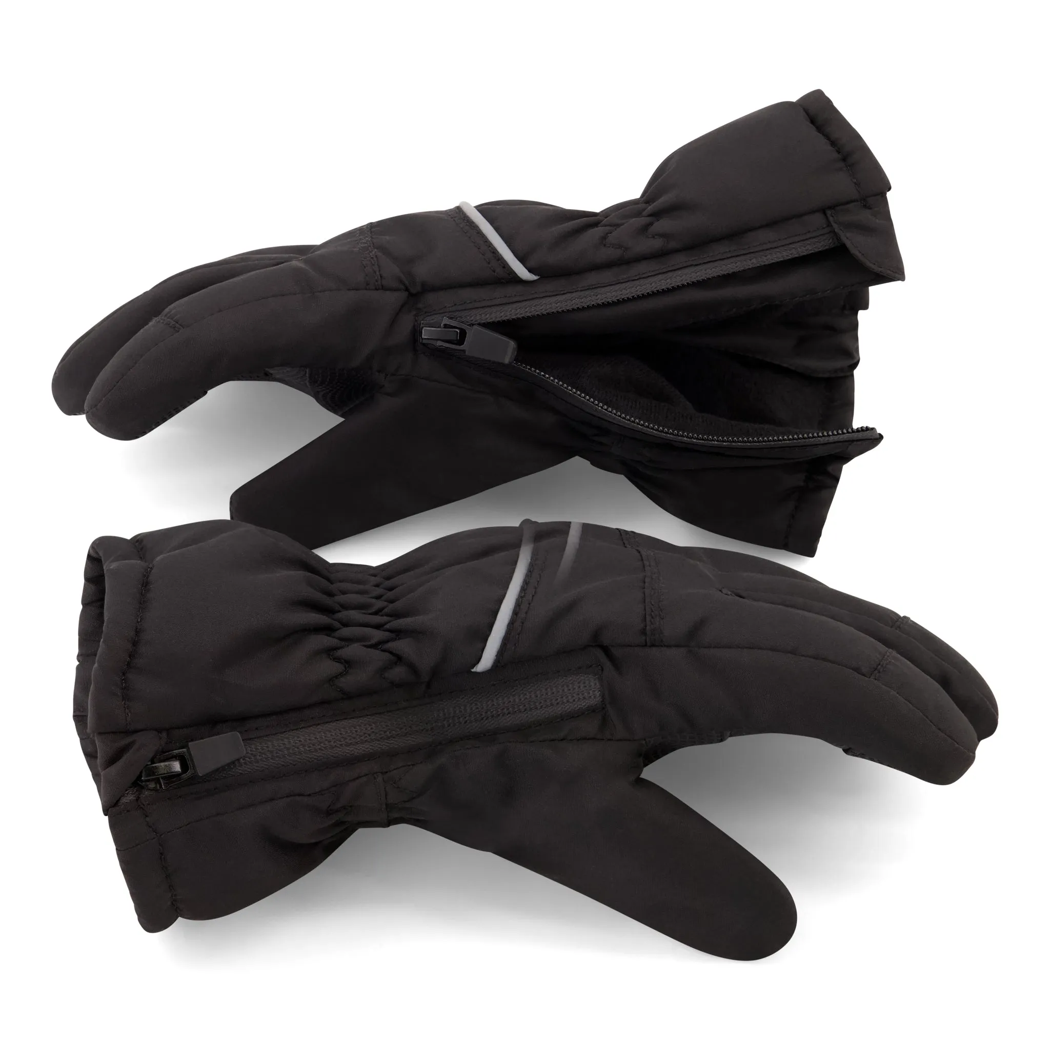 Winter & Ski Glove powered by ZIPGLOVE™ TECHNOLOGY |Black